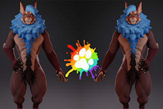 do vrchat avatar fursona avatar second life, furry vtube for 3d model animaze
