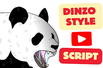 do a dinzo style youtube script writing