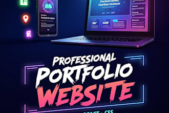 design a stunning portfolio website laravel inertiajs react tailwind CSS