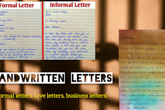 make handwritten letters on demand