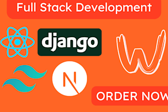 create a responsive fullstack website using react and django
