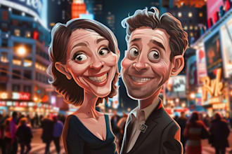 do custom cartoon caricature and political cartoon