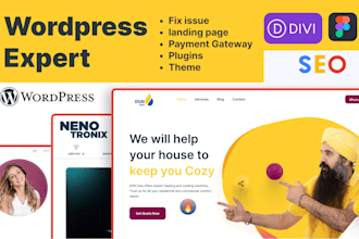 build your wordpress website with SEO business saas or blog