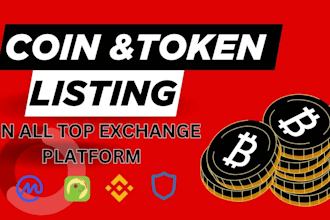 fast track token coin listing on coinmarketcap coingecko and bnb