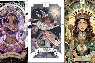 design tarot card deck card game design playing card illustration tarot design