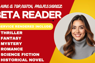 beta read fantasy historical book, science fiction, thriller or mystery ya novel