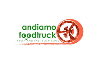 create essential iconic food truck logo