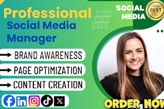 be your expert social media manager to grow and manage your brand