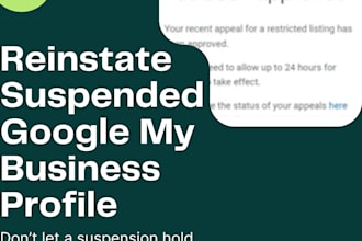 gmb reinstatement suspended google my business reinstate gmb local business seo