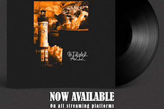 create a unique, surreal o vintage album cover art