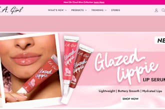 build lipstick shopify store lip gloss cosmetics beauty store dropshipping store
