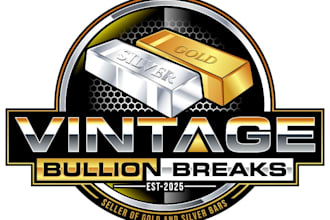 design unique gold bars logo with unlimited revision