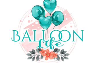 design modern balloon logo