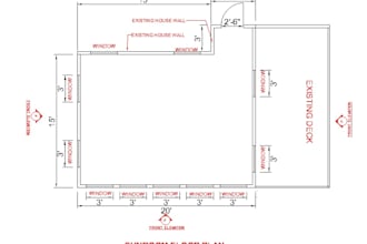 design your framing plan, deck, sunroom, blueprint shed addition for city permit