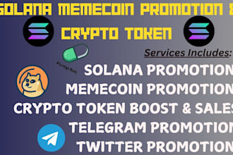 do crypto solana memecoin promotion on my 900k audience to increase investor