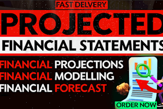 create financial projections, models, forecasts, financial statements