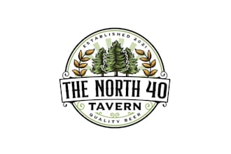 design classic north woods tavern new logo