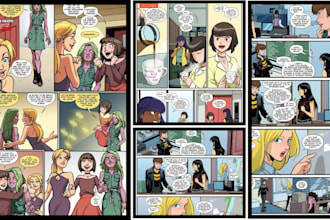 draw cute webtoon comics webcomic  comic strip webtoon webnovel webtoon cover