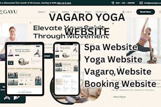 build vagaro website spa website onlinebooking website yoga website wellness
