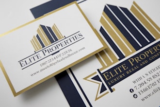 design a luxury real estate, construction, roofing, or plumbing logo and flyer
