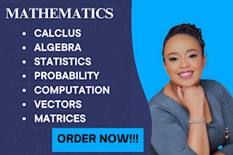 handle mathematical on computation, algebra, matrix, vectors calculus statistics