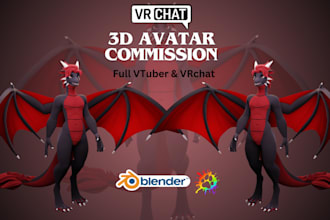 fix,edit or create vrchat avatar, 3d furry, vtube model, nsfw, vseeface