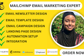 do mailchimp email  marketing campaign template design email automation flows