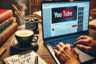 do research and script writing for youtube videos in hindi