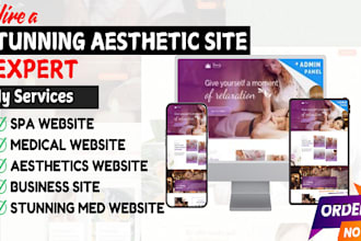 design a stunning med spa medical spa int vagaro mindbody and aesthetics website