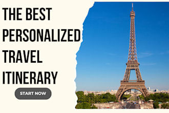 create your travel itinerary to france
