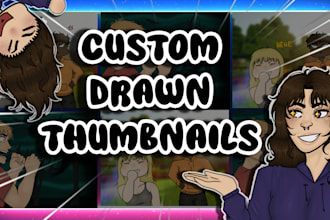 make a cheap custom drawn thumbnail for youtube or other platform