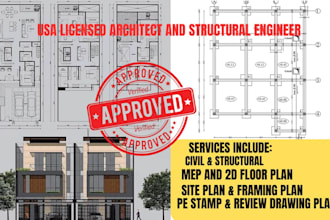 city permit stamp architectural engineering structural mep floor adu plan letter