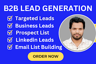 do b2b lead generation, prospect list, and email list building