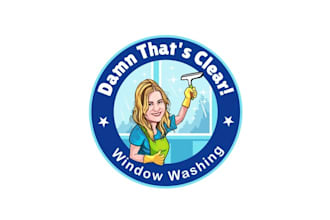 design creative outstanding window washing logo