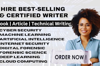 write ebook series on cybersecurity ebook, cloud computing, ai, digital forensic