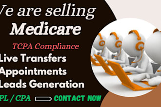 do medicare live transfer, appointment setting and leads generation
