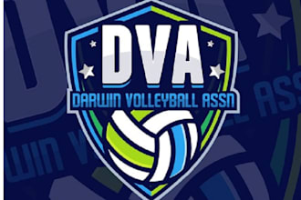 design world class classic volleyball association logo