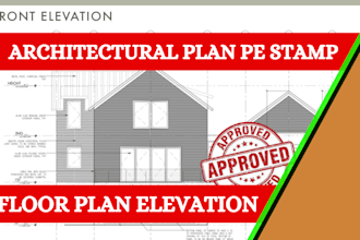 draw permit drawing architectural plan, mep design engineering plan pe stamp usa