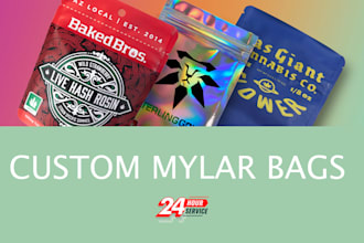 design die cut, custom shaped weed, cannabis mylar bag or pouch