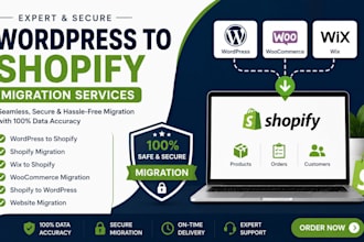 migrate wordpress to shopify, migrate wix to shopify, woocommerce to shopify