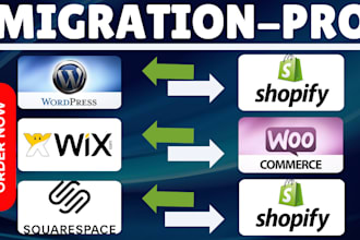migrate wordpress to shopify, migrate wix to shopify, woocommerce to shopify