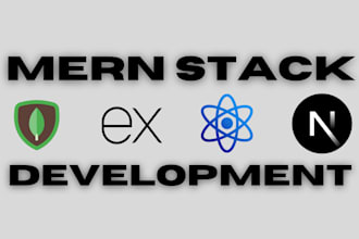 full stack website development using mern stack, next js, nestjs, and react js