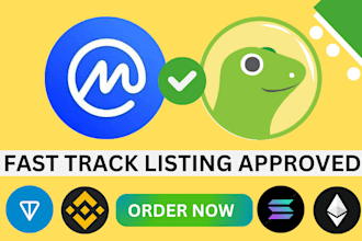 list your token project on top voting platform  cmc,cg and exchange listing