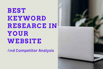 do best keyword research for website and competitor analysis