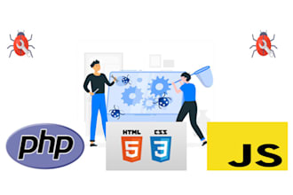 do debugging in web pages on HTML, CSS and js