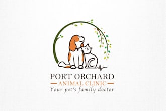 design unique pet doctor logo