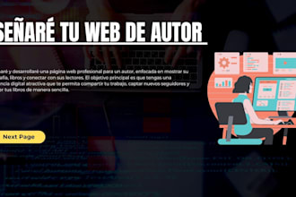 design a professional author website