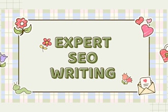 do SEO article writing, blog post writing or content writing