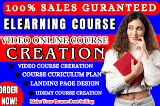 ai course creation elearning course content synthesia online course creation