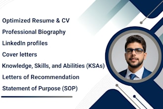 write an ats optimized CV, resume, cover letter, and linkedin profile